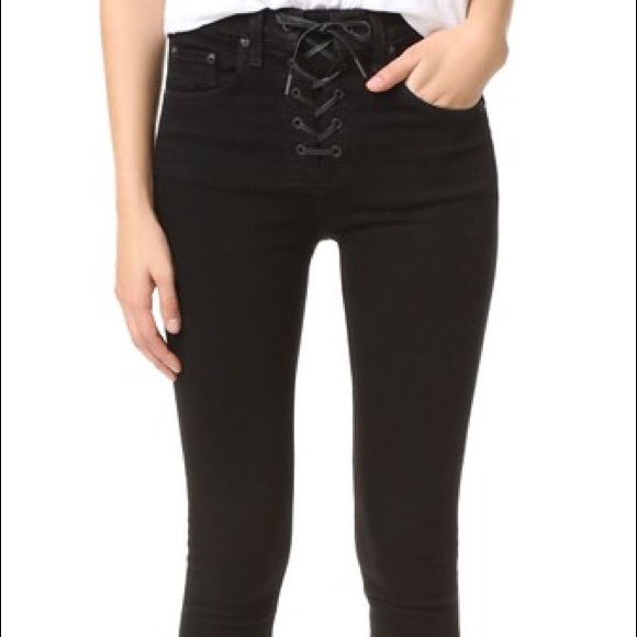 rag and bone lace up jeans